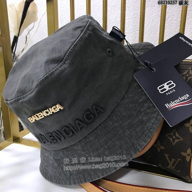 Balenciaga男女同款帽子 巴黎世家2021新款長標簡約風漁夫帽遮陽帽  mm1438